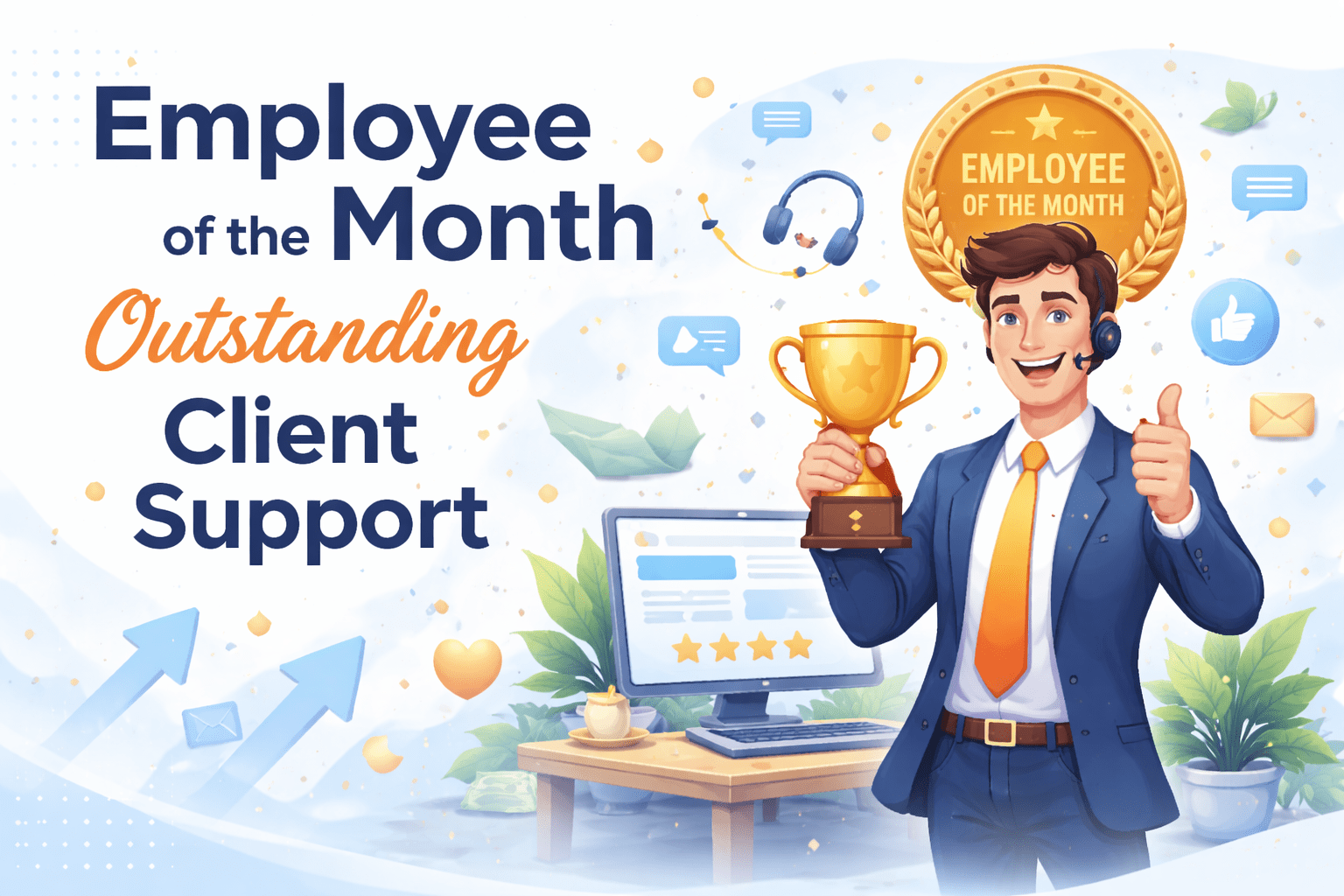 Employee of the Month – Outstanding Client Support in indore - vijay nagar